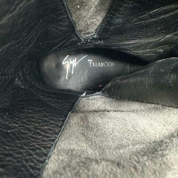 Giuseppe Zanotti for Thankoon Wedge Boot with Lace Up Flap - Picture 12 of 12